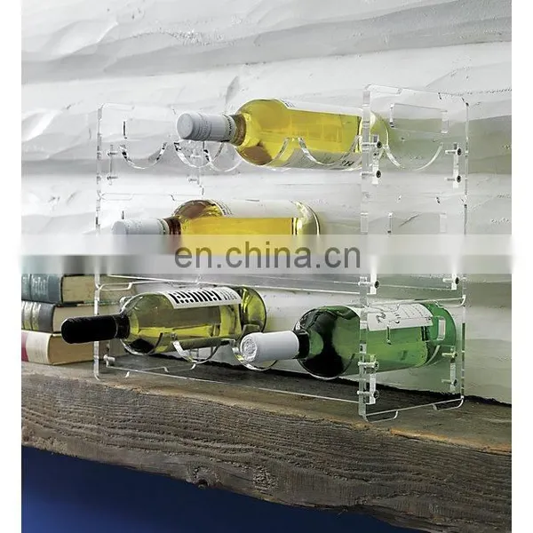 Clear Acrylic Wine Display Case Wine Glasses Carrying Case photo-3