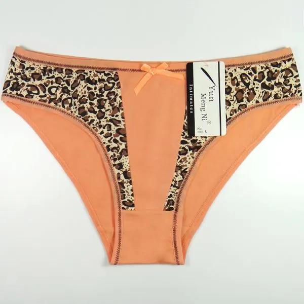 Yun Meng Ni Sexy Underwear Charming Lepoard Printed Ladies Briefs Soft Cotton Panties For Women photo-5