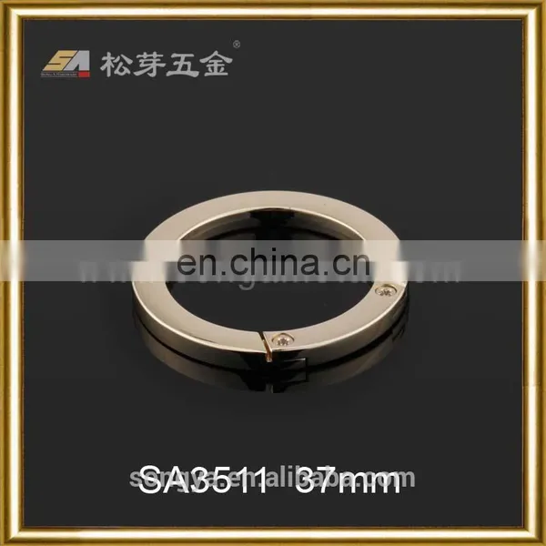 Hot Sale Customized Metal Bag O Ring Buckle, Custom Zinc Alloy O-ring For Fashion Bag photo-2