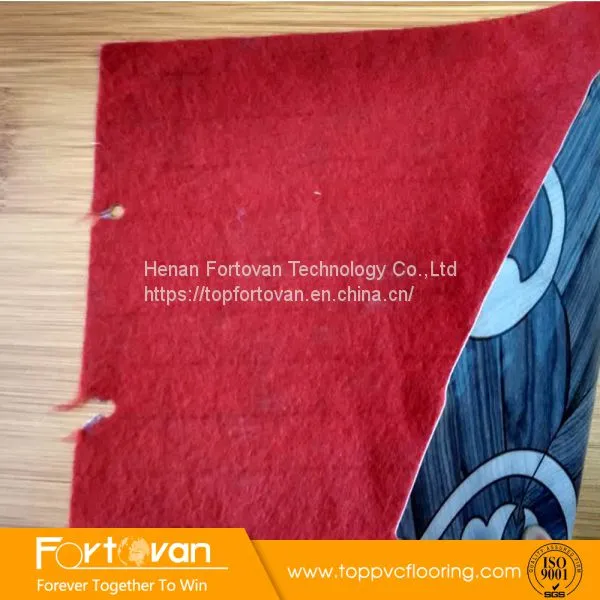 Factory Linoleum Weight 70g 100g 130g Red Felt Back Pvc Flooring on Sale photo-3