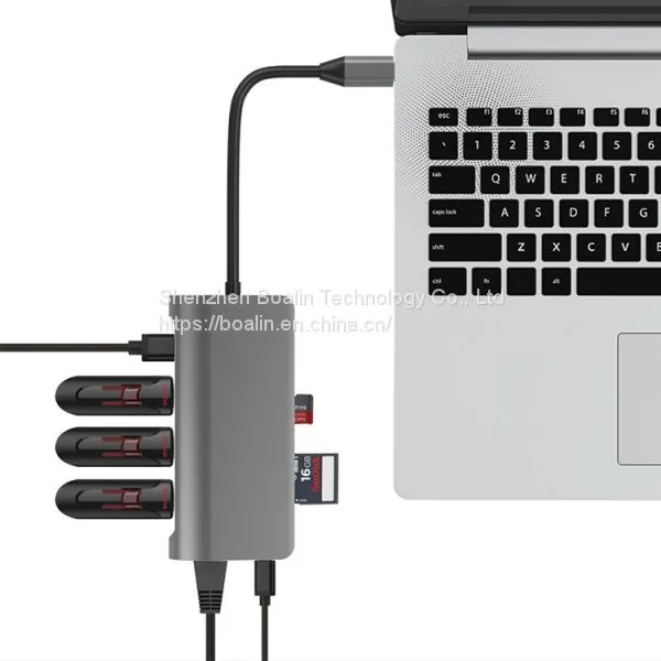BL-U603 TYPE-C TO USB3.0x3+HDMI+RJ45+PD+SD/TF HUB 8 in 1 photo-5