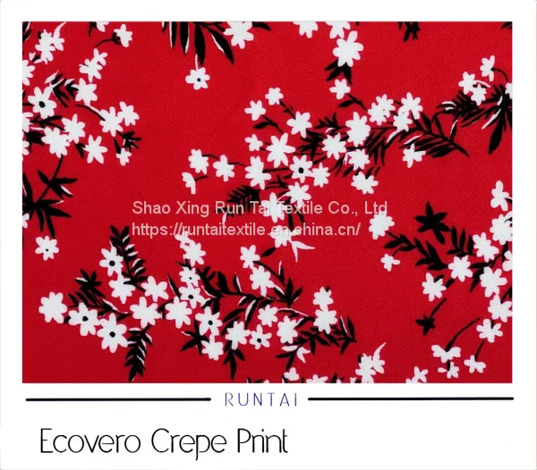 100% Ecovero Креп-принт