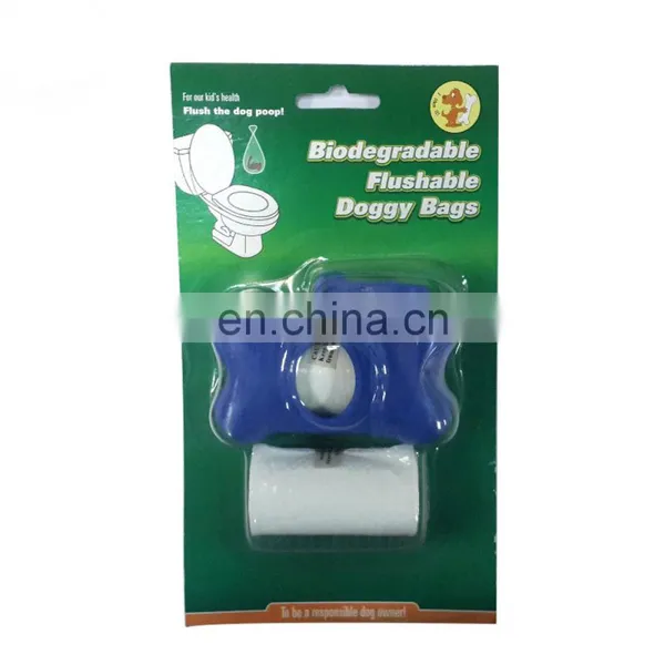 Eco-friendly Pet Flushable Biodegradable Poop Bags With Dispenser photo-4