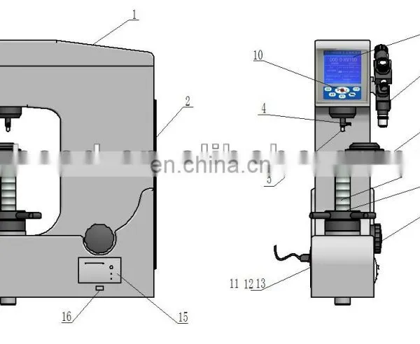 HBRV-187.5D Brinell Rockwell Vick Hardness Tester / Universal Hardness Tester Price / Durometer photo-5