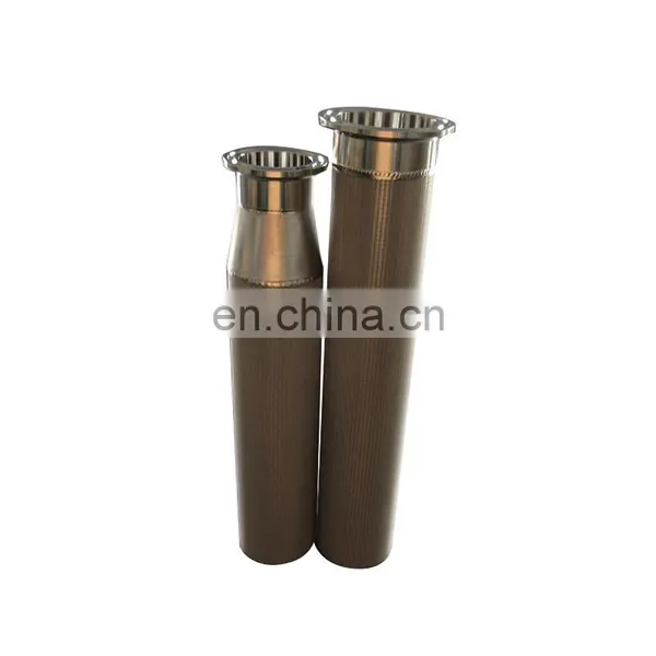 200 Micron 304 316L Stainless Steel Sintered Powder Filter Cylinder Pleated Candle Filter photo-6