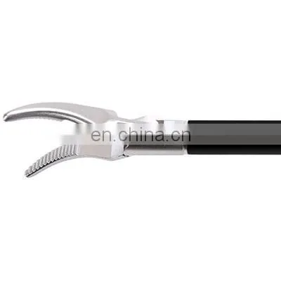 Geyi Autoclavable Abdominal Surgery Laparoscopic Double Curved Bipolar Forceps photo-2