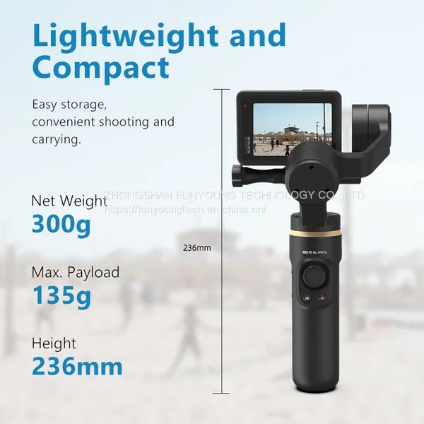 Handheld Three Axis Sports Camera Anti-shake Steady Shot Live Extreme Stabilizer Cloud Station GoPro5~8 photo-5