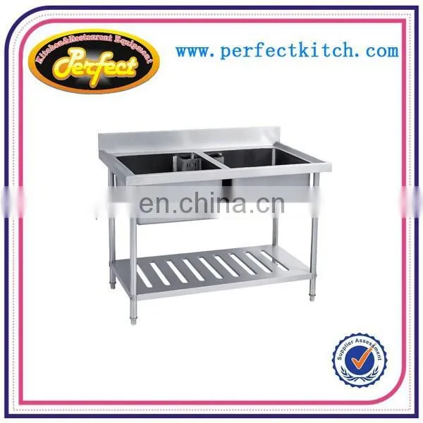 3 Bowls Commercial Stainless Steel Kitchen Sinks /Restaurant Kitchen Sinks With Bench photo-2