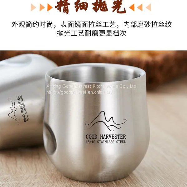 120-200ml Double Wall Stainless Steel Coffee Cup | Creative Mug | Lightweight Coffee Mug | Tea Cup | Coffee Lover | Tea Lover | Stainless Steel Tableware photo-3