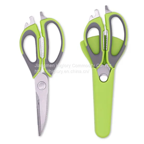 Chef's Heavy Duty Kitchen Scissors 8-in-1 Multi-Purpose Utensils With Magnetic Holder photo-2