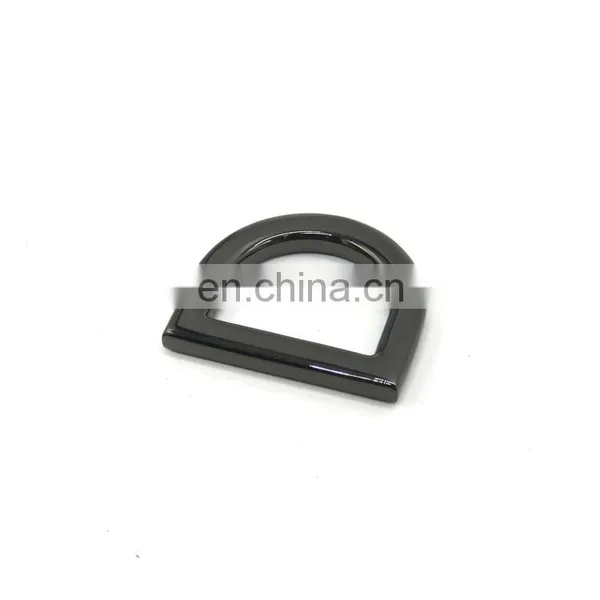 Manufacture Custom Zinc Alloy Flat Metal D Ring Iron Ring D-rings for Handbags photo-3