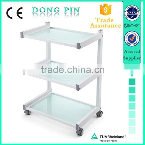 Beauty Salon Equipment Glass Shelf Trolley Medical Facial Trolley Wholesale Quality Choice photo-3
