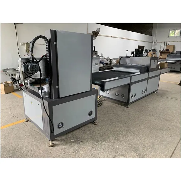 Label Sheet Electric Vertical UV Ink Screen Printing Machine With Tunnel Dryer photo-3