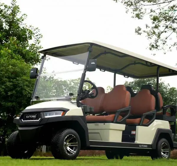 6+2 Golf Cart + Electric Eight-seater Sightseeing Vehicle for Hotel and Real Estate Customer Reception, Electric Vehicle for Receiving Customers for Factory Tour