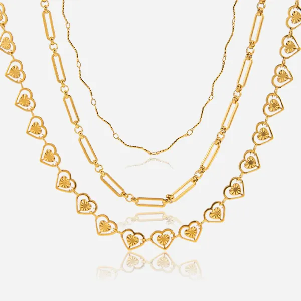 Stainless Steel Necklace With Mill Test Report & 18K Gold PVD Finish photo-4