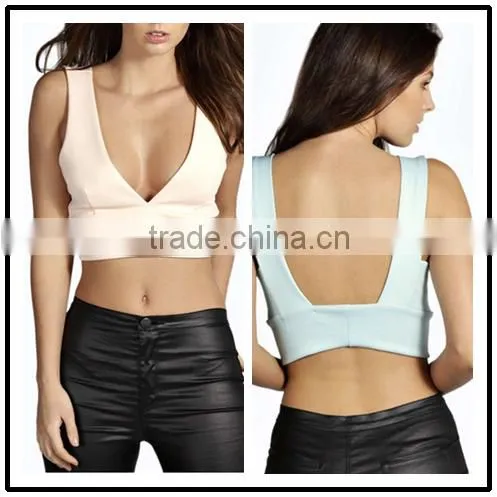 2015 China Manufacturer Customized the Latest Design Plunge Scuba Sport Bralet Top