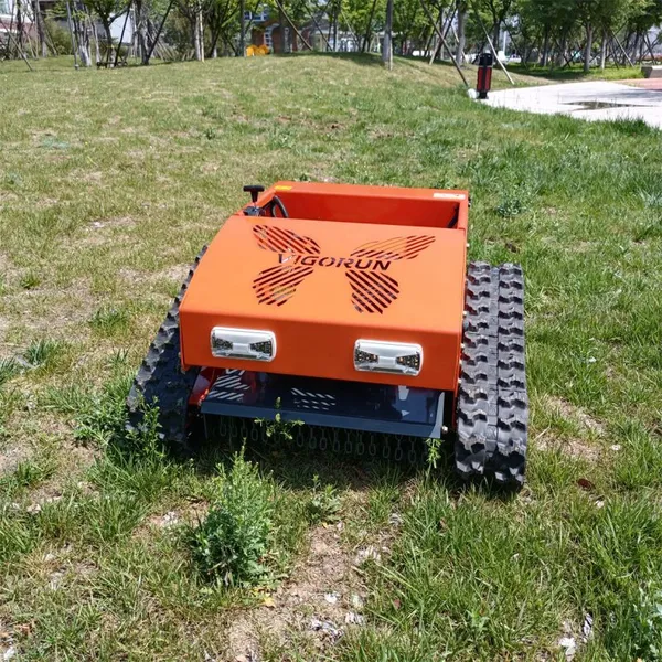 Gasoline Engine Adjustable Mowing Height Electric Motor Driven RC Robot Brush Cutter photo-2