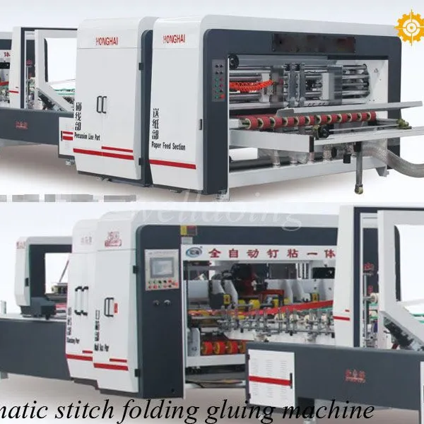 Furit & Vegetable carton box folding gluing making machine photo-3
