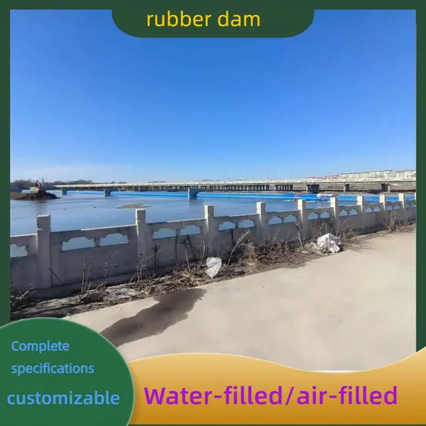 Inflatable Rubber Dam Single Anchor Type Flexible Water Retaining Weir For River Control