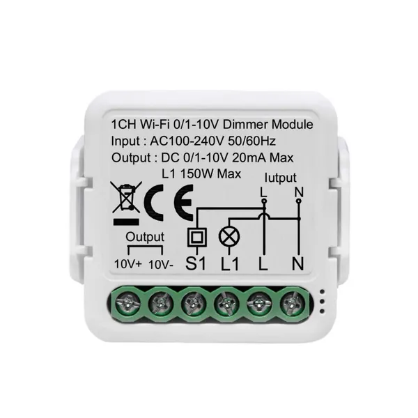 DC 0/1-10V MINI Wi-Fi Dimmer Module