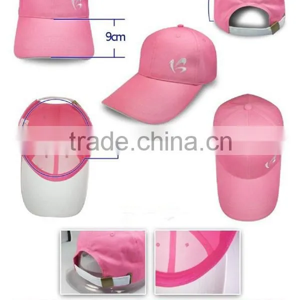 2015 Design High Quality Cheap Fancy 6 Panel Pink Cowboy Hat / Custom Baseball Cap photo-3