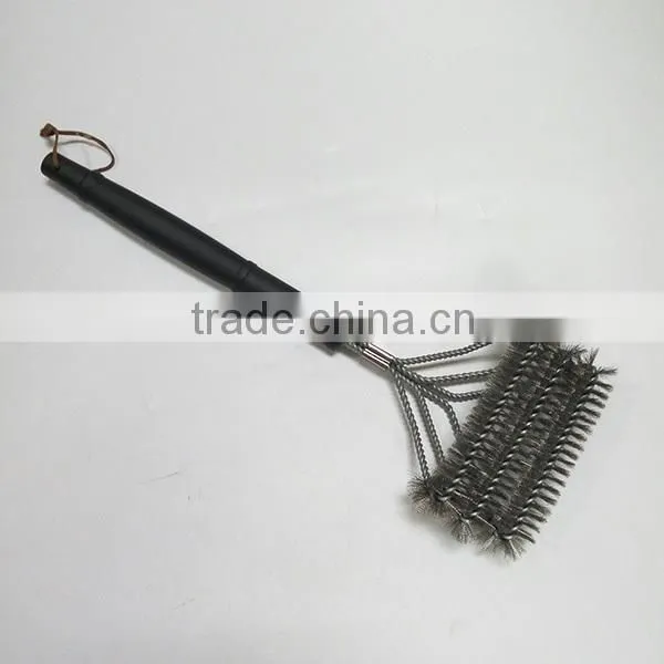 Amazon New Hot Sell Best New Design 3 Brushes in 1, Wire Stainless Steel Barbecue Grill Cleaning Brush 16 17 18 Inch photo-5