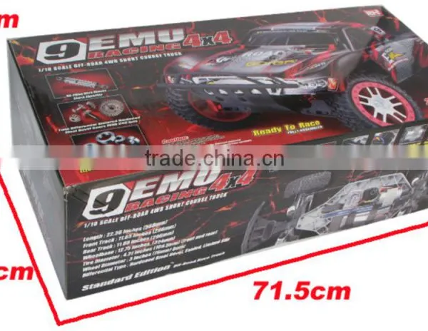 Minitudou High Speed Car Large 2.4G 4D RC Brush Monster 1/10 Electric Short Course Truck 1:10 Scale Model Trucks photo-6