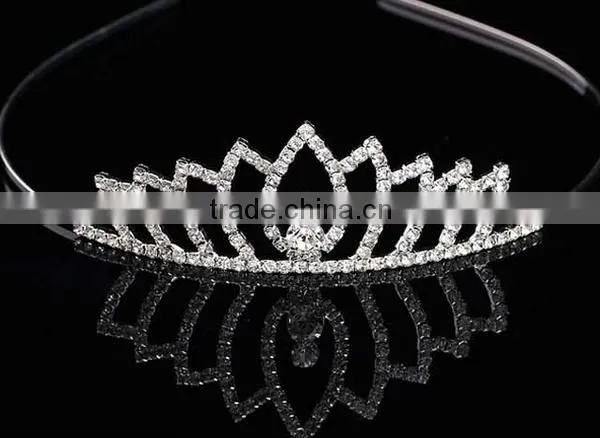 Handmade Luxury Wedding Rhinestone Bridal Crystal Tiara Bridal Crown photo-2