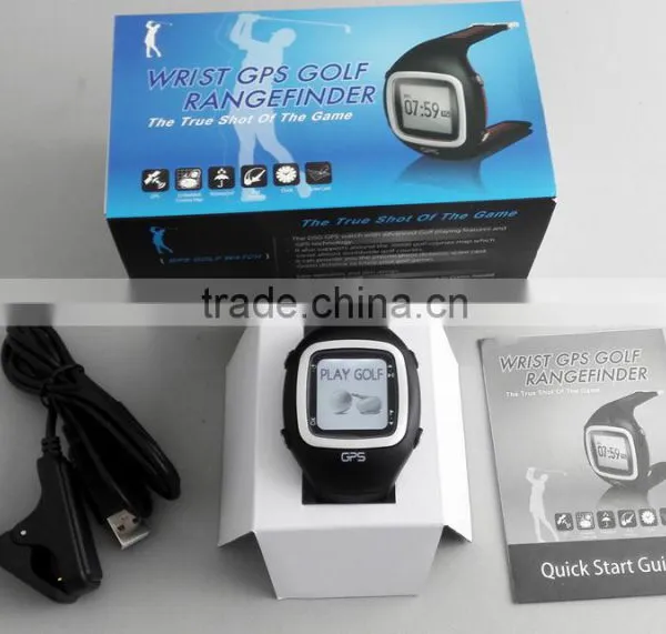 2016 Hot GPS Smart Watch Golf Navigation Watch With 30,000 World Courses, Black/Red photo-5