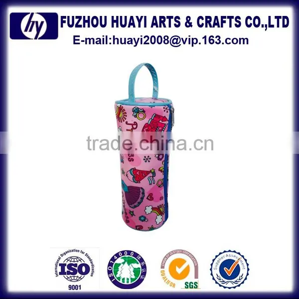 Wholesale Colorful Rectangle Custom Printed Cotton&pu Pencil Case With Zipper photo-4