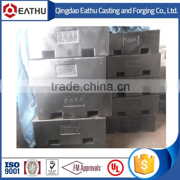 Rectangular Cast Iron Test Weight 1000KG M1 Class photo-2