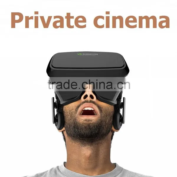 Factory New VR BOX 3d Glasses Mobile Phone Virtual Reality Fit 4.7 to 6.0 Inch Mobile Phone 3 d Glasses Print Logo vr Headset Quality Choice