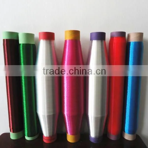100%Nylon6 High Twisted Yarn Dope Dyed Yarn 15 denier Polyester Textured Filament Yarn