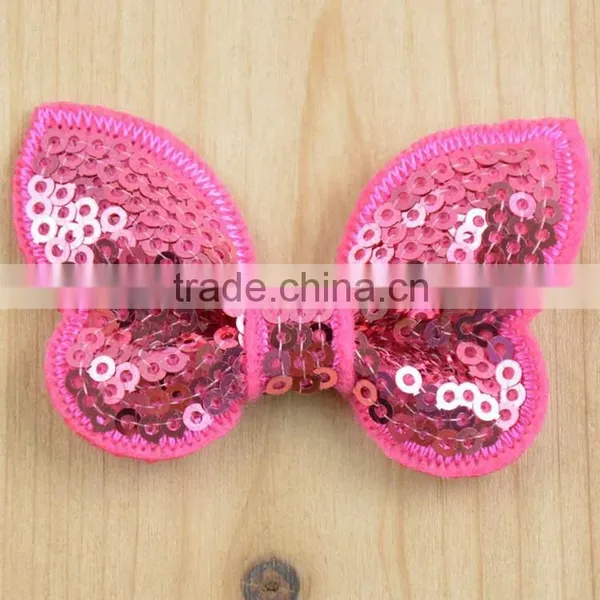 Cheap Petite 6cm Sequin Hair Bowknot,colorful Sequin Bow Headband Hair Accessory photo-4