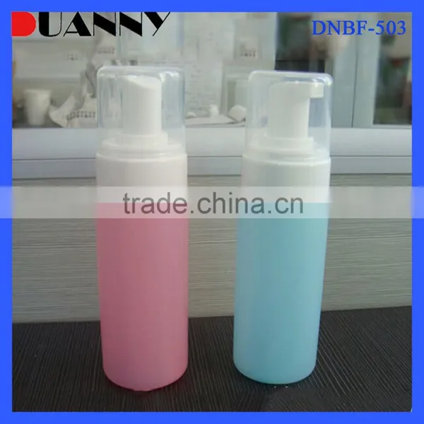 Plastic Blue Foam Pump Bottle, 100Ml Foam Pump Bottle For Shaving