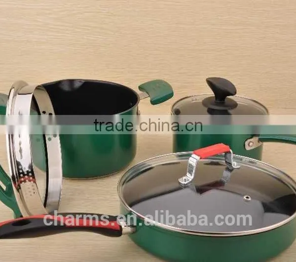 Capsuled Bottom Aluminum Coating Ceramic Pots for Cooking photo-3