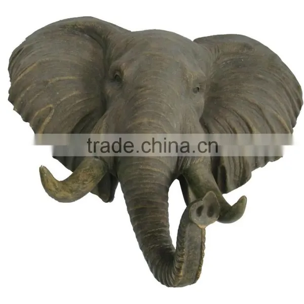 Elephant Resin Statues Polyresin Figurine Animal Decoration photo-3