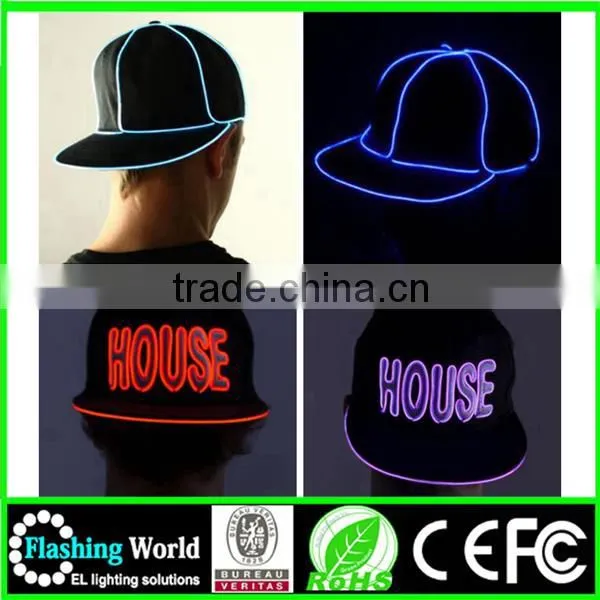 Numerous in Variety High Brightness Custom Electroluminescent (el) Wire Hat photo-3