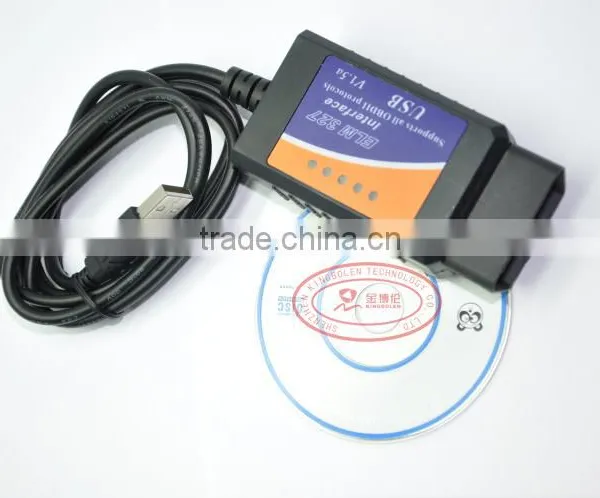Wholesales OBD/OBDII Scanner ELM 327 Car Diagnostic Interface Scan Tool ELM327 USB Supports All OBD-II Protocols photo-3