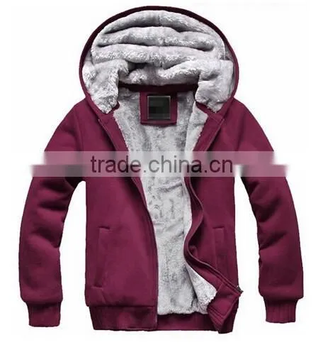 New Thick Velvet Hooded Zip Coat Hoodies Men Winter Jackets Quality Choice photo-3