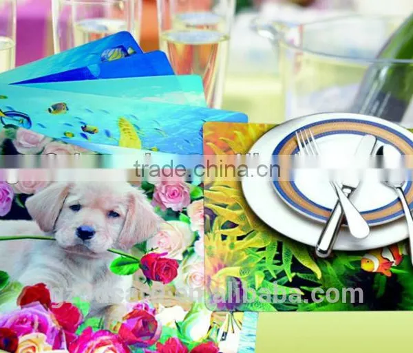 Cartoon 3d Lenticular Table Mats 2015 Good Looking With PET Material photo-5