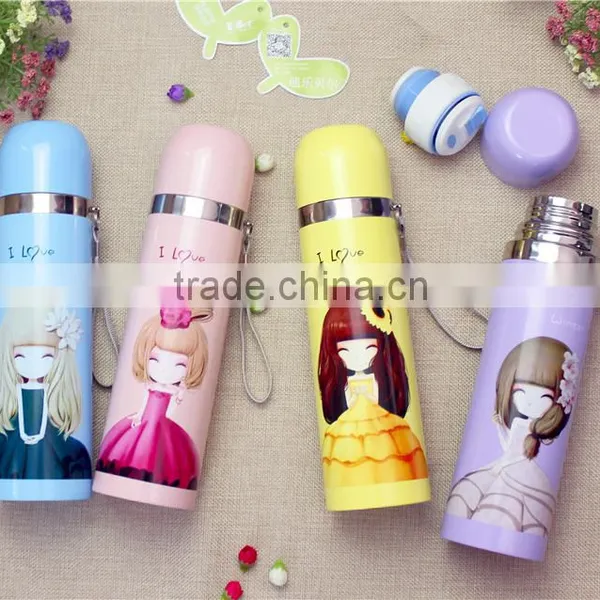 Diller Oem 500ml Double Wall Stainless Steel Vacuum Thermos Bullet Flask photo-2