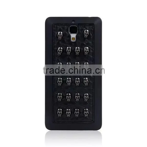 Nice Touch Feel Case for MI 4 ,3D Rivet Pattern Case , Rock Heavy Metal Style Case for MI 4 photo-6