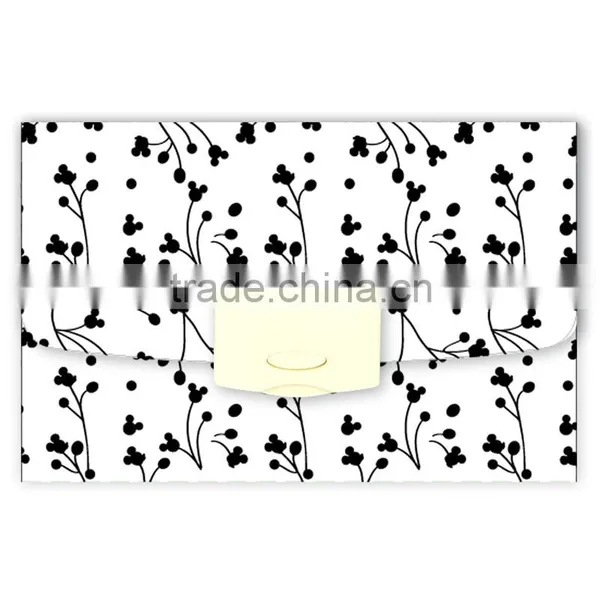 MINI Four Patterns Pocket Expanding File Office Supplies Stationery Products File Folder pp Organ File photo-3