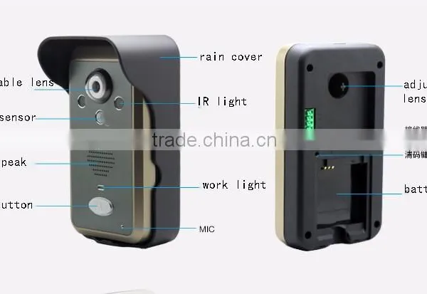 Wireless Video Door Phone Audio Intercom Door Phone Door Bell Phone photo-4