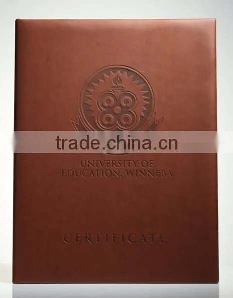 2015newest Design Leather Certificates Folder Customized Leather Certificates Folder A4 Leather Certificates Folder From Factory photo-3