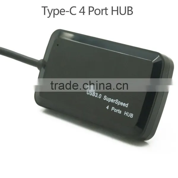 Super Thin Usb Type c Hub Usb 3.1 Type C to 4-port Usb 3.0 Hub Port With Power Switch photo-3