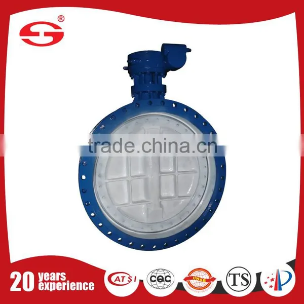 High Temperature Stainless Steel 304 Eccentric Flange Connection Seated Butterfly Valve photo-2