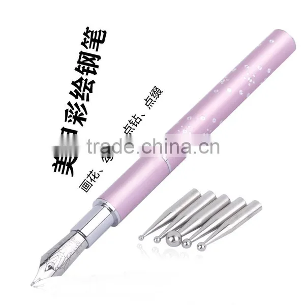 5 Ways Painting Sketch Pen Nail Art Pen Nail Dotting Brush photo-5