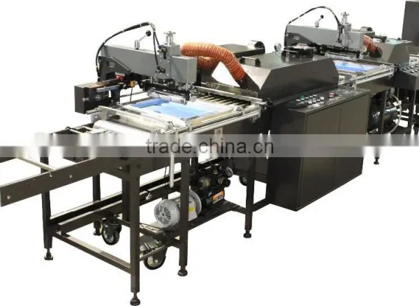 GF-3120 2 Color Roll to Roll Ribbon Care Label Screen Printing Machine